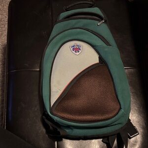 Green and Brown Nintendo Zelda Triforce Crossbody Backpack